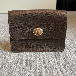 Coach Metallic Brown Crossbody Bag